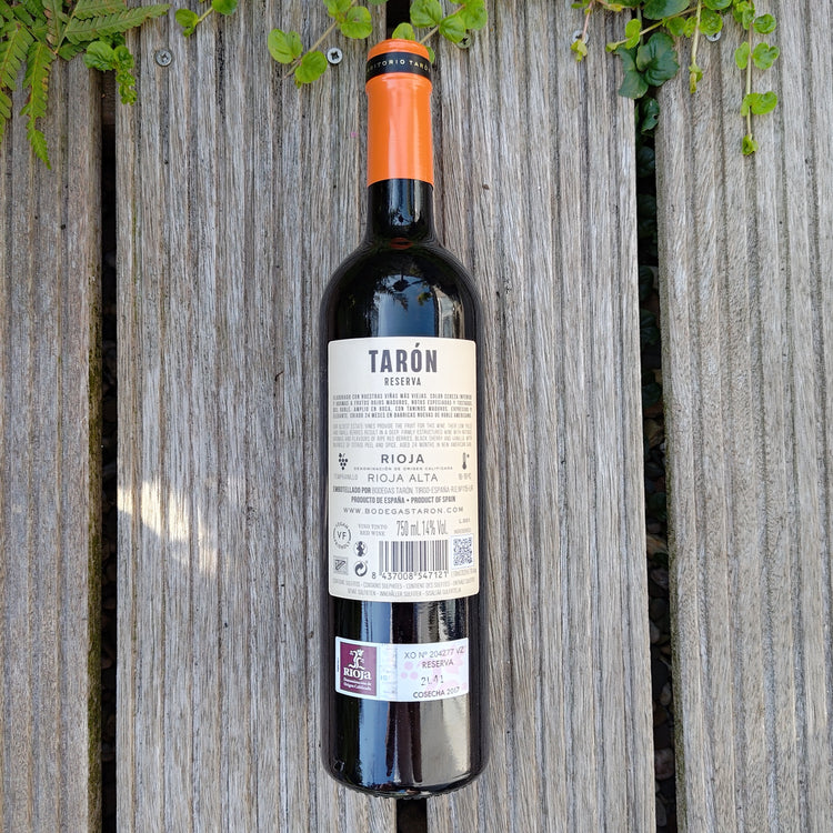 TARÓN Reserva 2017 Vang Đỏ Rioja Alta Tây Ban Nha 🇪🇸