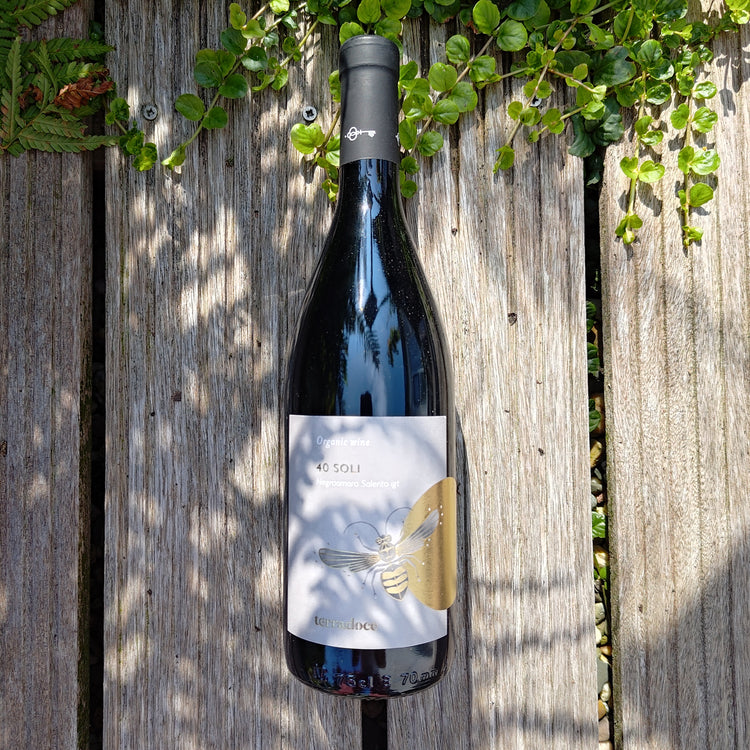 40 SOLI Negroamaro Salento IGT 2022 Vang Đỏ Organic Italy 🇮🇹