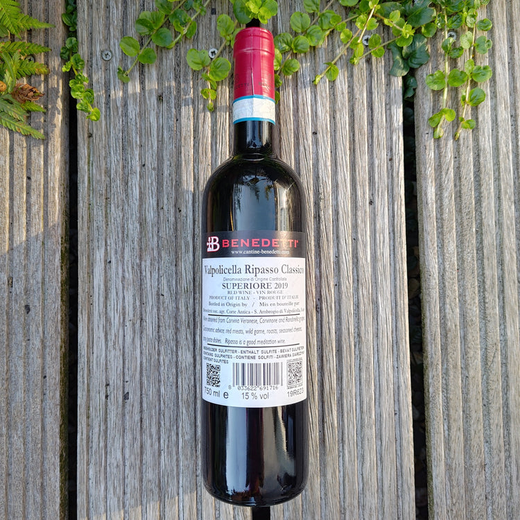 Benedetti Valpolicella Ripasso Classico Superiore 2019 Vang đỏ Italy 🇮🇹