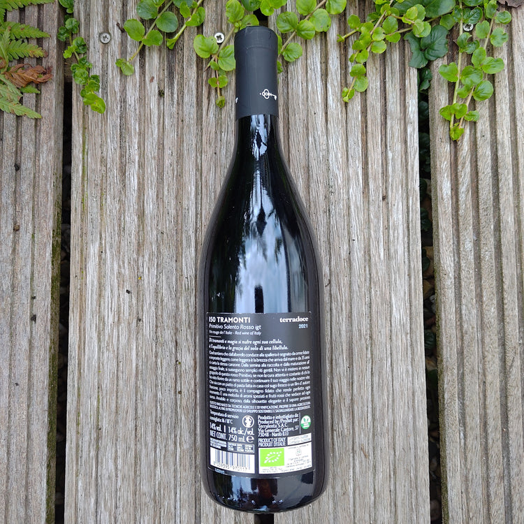 150 TRAMONTI Primitivo Salento IGT 2021 Vang Đỏ Organic Italy 🇮🇹