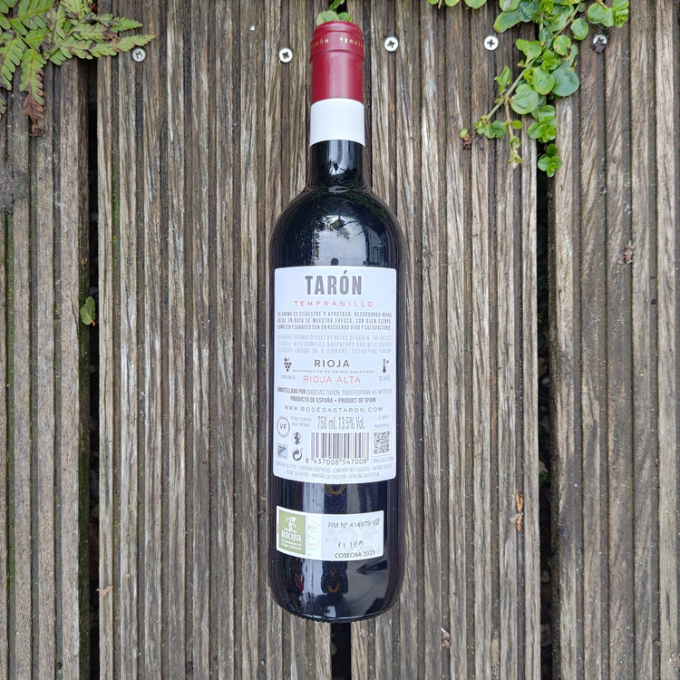 TARÓN Tempranillo 2023 Vang Đỏ Rioja Alta Tây Ban Nha 🇪🇸